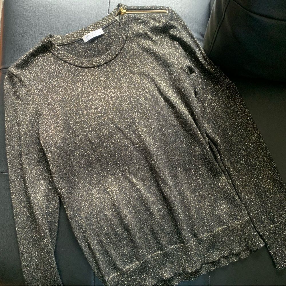 EQUIPMENT BLACK CASHMERE BLEND CREWNECK SWEATER - Picture 3 of 7